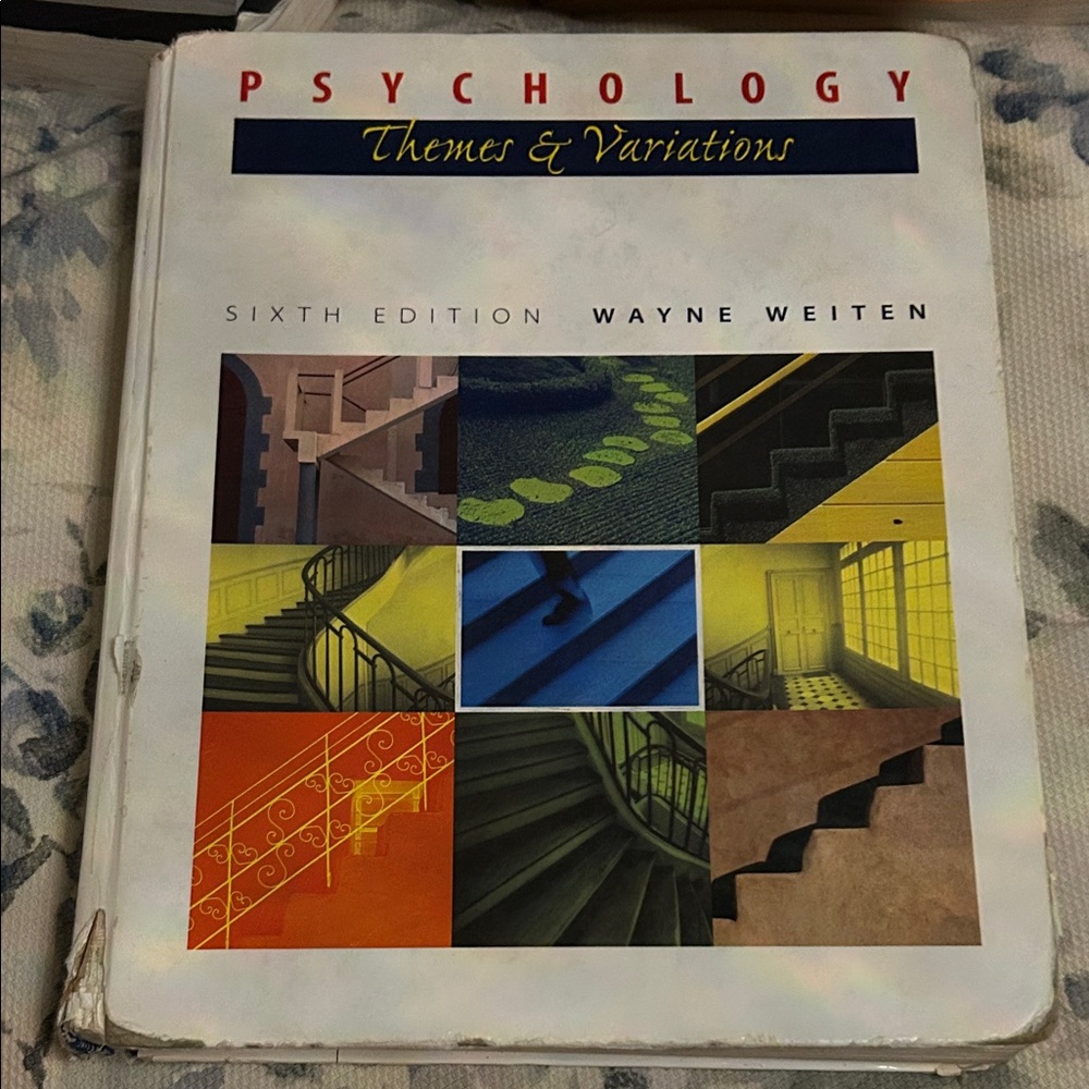 Psychology Themes & Variations Sixth Edition Book